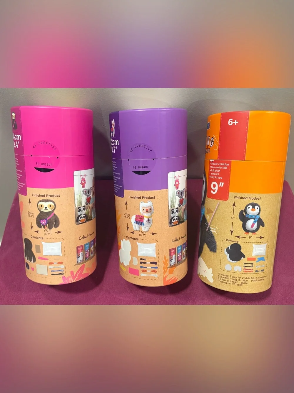 Avenir DIY Sew My first doll kits (x3)